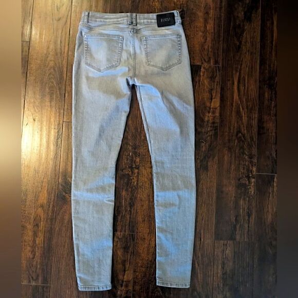 EUC Claudie Pierlot 38 Light Grey Stretch Skinny Jeans - Picture 8 of 9